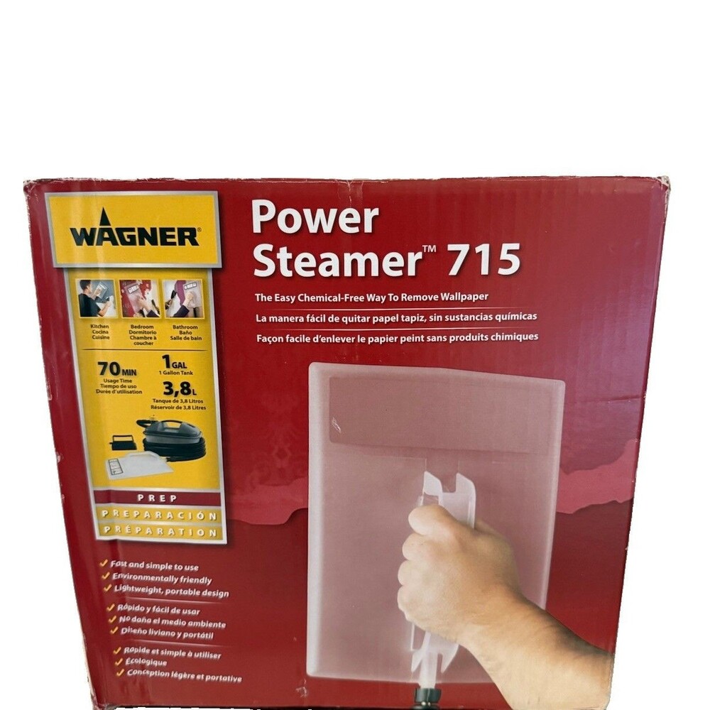 Wagner Power Steamer 715 Wallpaper Remover 0282036 New Open Box 1 Gal Tank